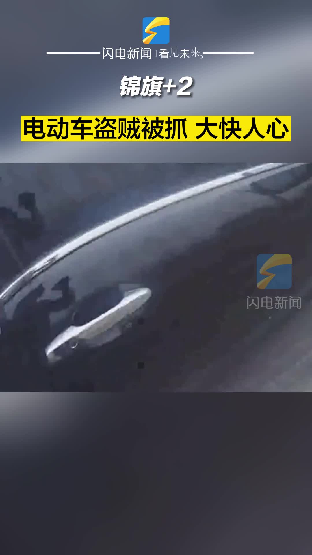 锦旗 2！男子盗窃电动四轮车被抓 大快人心