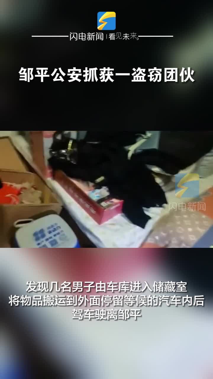 一盗窃团伙流窜作案 邹平公安一举抓获