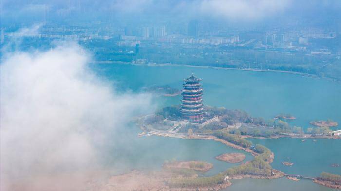 雨后初霁 来看蒲湖水利风景区云海如梦似幻